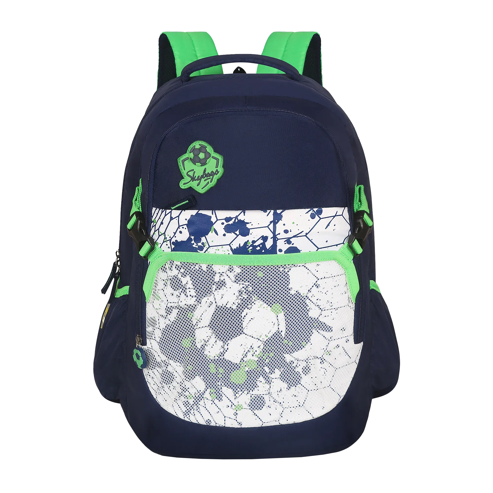 Skybags Strike  01 School Backpack Green
