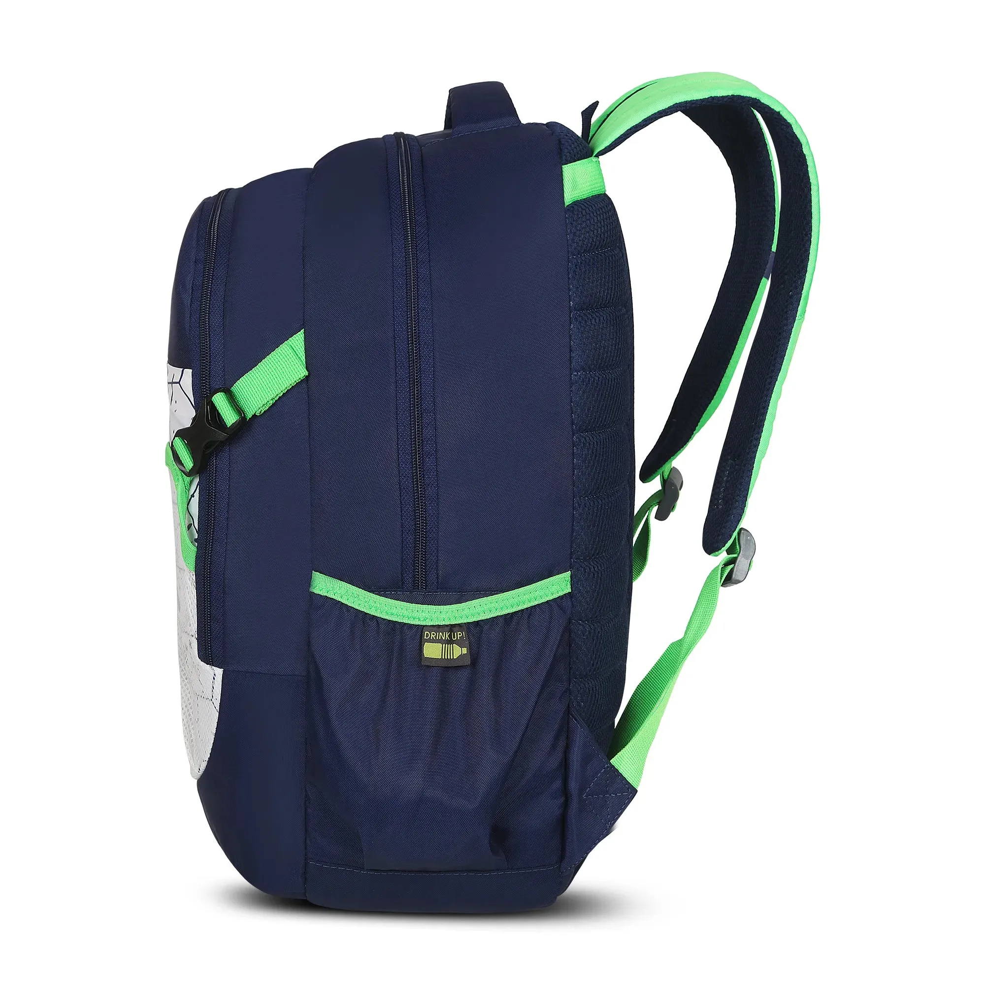 Skybags Strike  01 School Backpack Green