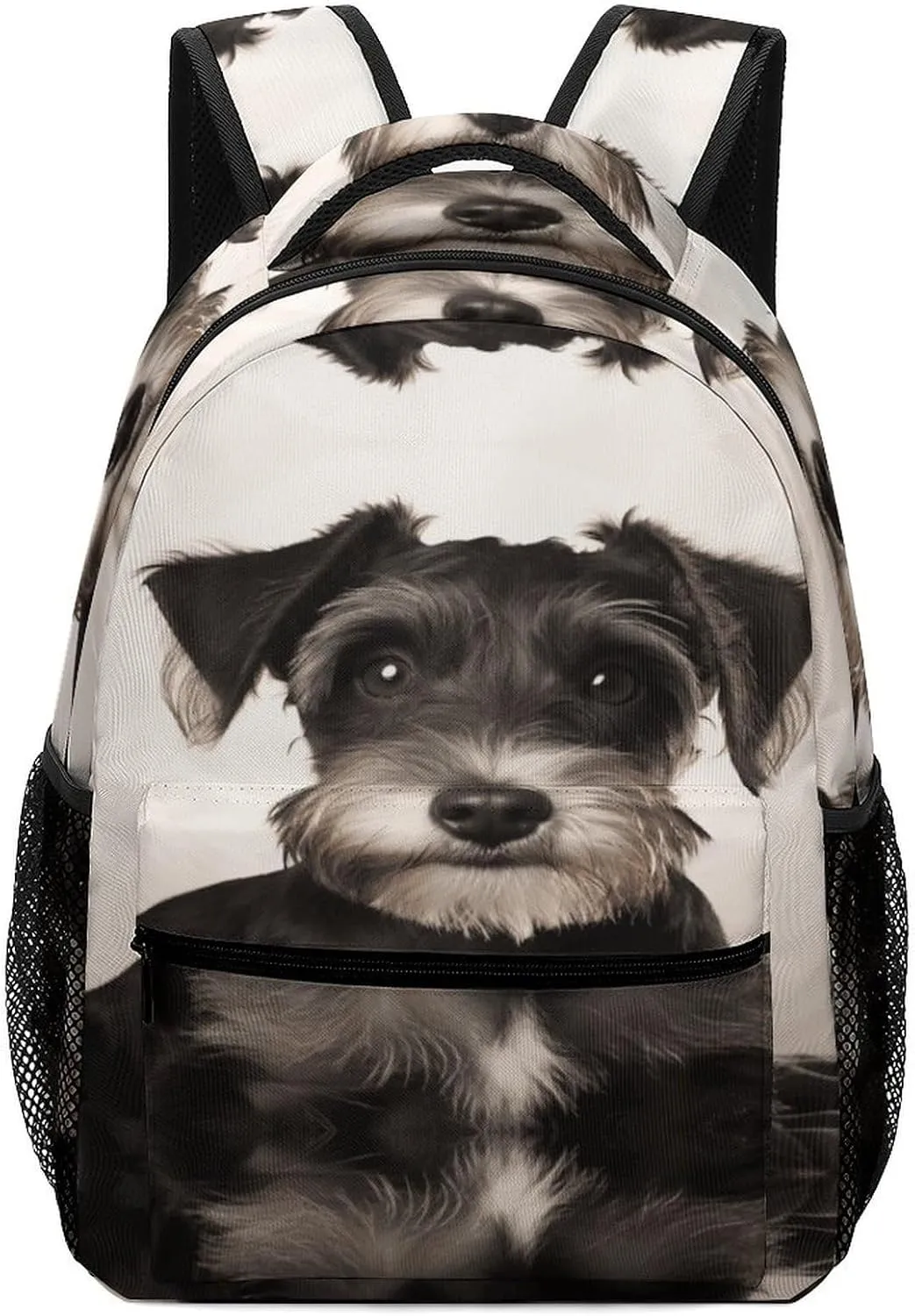 Small Backpacks Personalized Cute Schnauzer Printing Travel Bag Lightweight Travel Backpack For Women Men