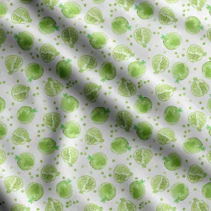 Soimoi Heavyweight Cotton Canvas Fabric Material- 56 Inch Wide, Green- Watercolor Print, Ideal for Making Durable Tote Bags, Backpacks, Jackets, Upholstery, Cushions, Outdoor Furniture Covers, 1 Yard