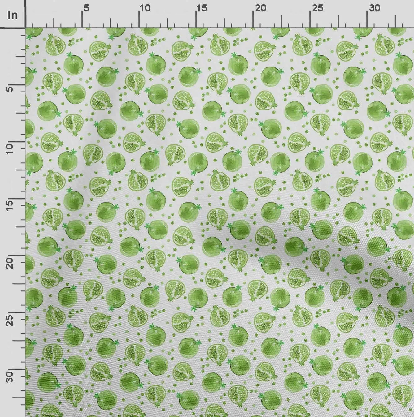 Soimoi Heavyweight Cotton Canvas Fabric Material- 56 Inch Wide, Green- Watercolor Print, Ideal for Making Durable Tote Bags, Backpacks, Jackets, Upholstery, Cushions, Outdoor Furniture Covers, 1 Yard