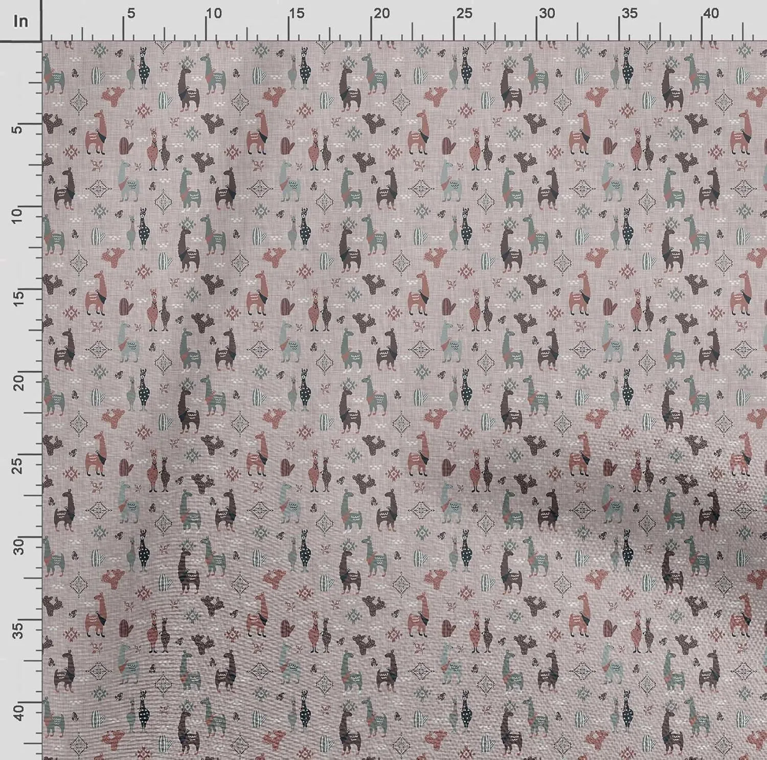 Soimoi Heavyweight Cotton Canvas Fabric Material - 56 Inch Wide, Red - Animal Print, Ideal for Making Durable Tote Bags, Backpacks, Jackets, Upholstery, Cushions, Outdoor Furniture Covers, 1 Yard