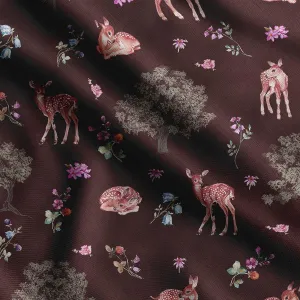 Soimoi Heavyweight Cotton Canvas Fabric Material - 56 Inch Wide, Red - Animal Print, Ideal for Making Durable Tote Bags, Backpacks, Jackets, Upholstery, Cushions, Outdoor Furniture Covers, 1 Yard