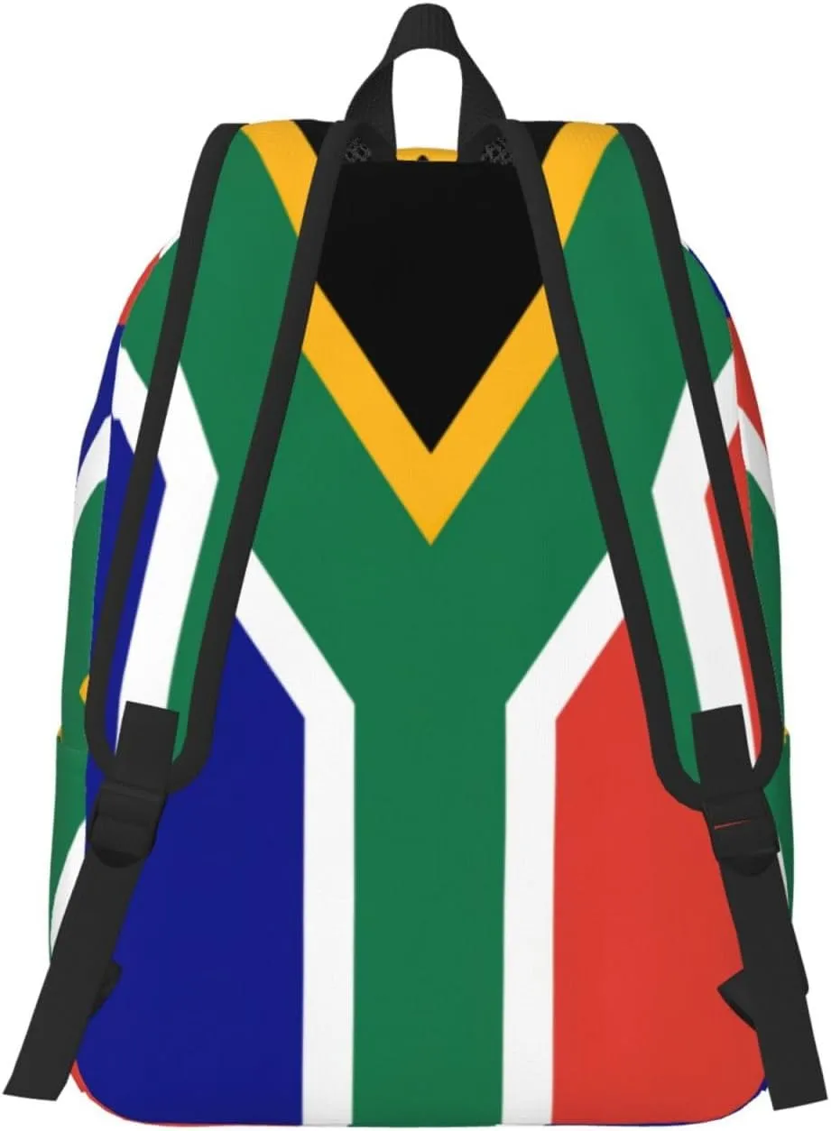 South African flag print Large Laptop Backpack for Women, Work Business Backpacks College Bookbag for School