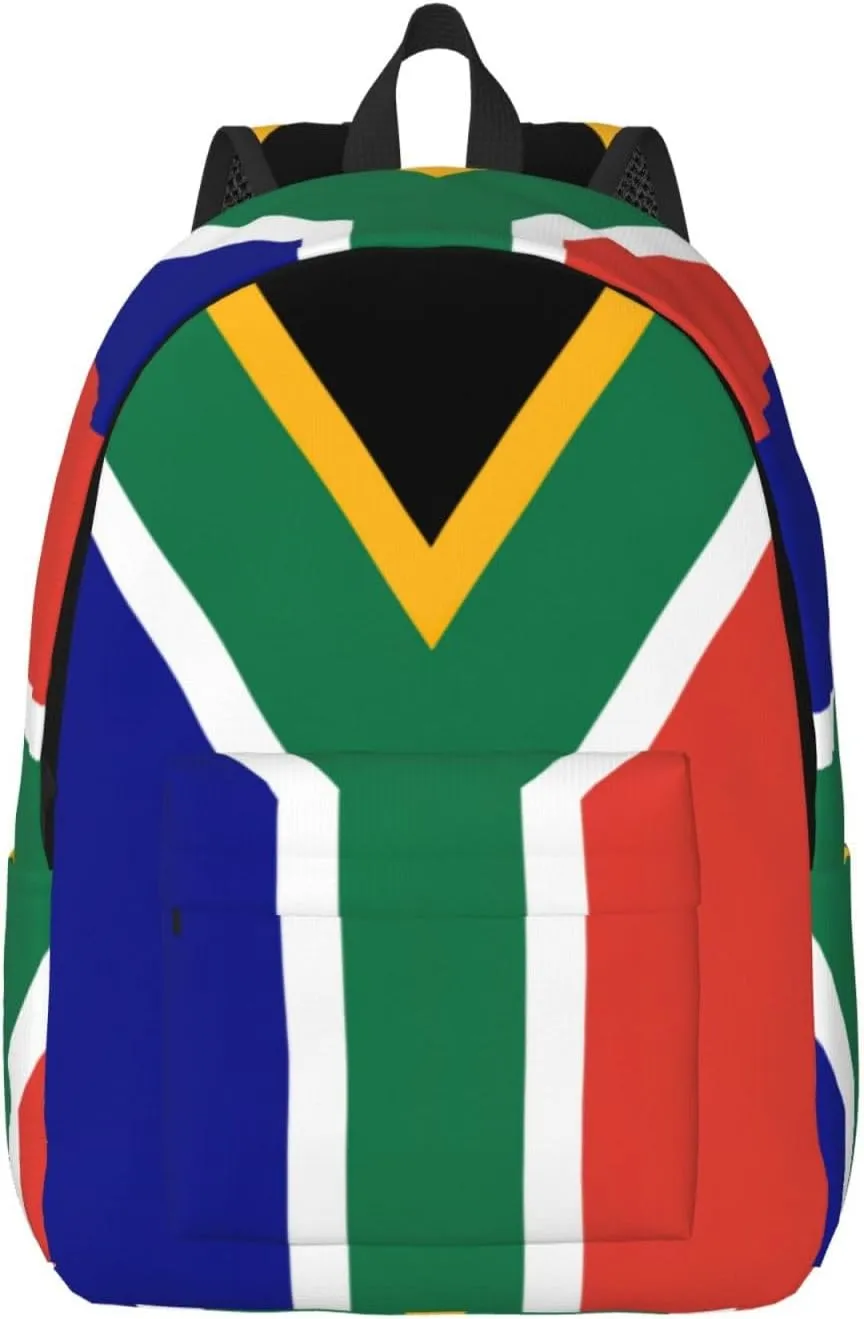 South African flag print Large Laptop Backpack for Women, Work Business Backpacks College Bookbag for School