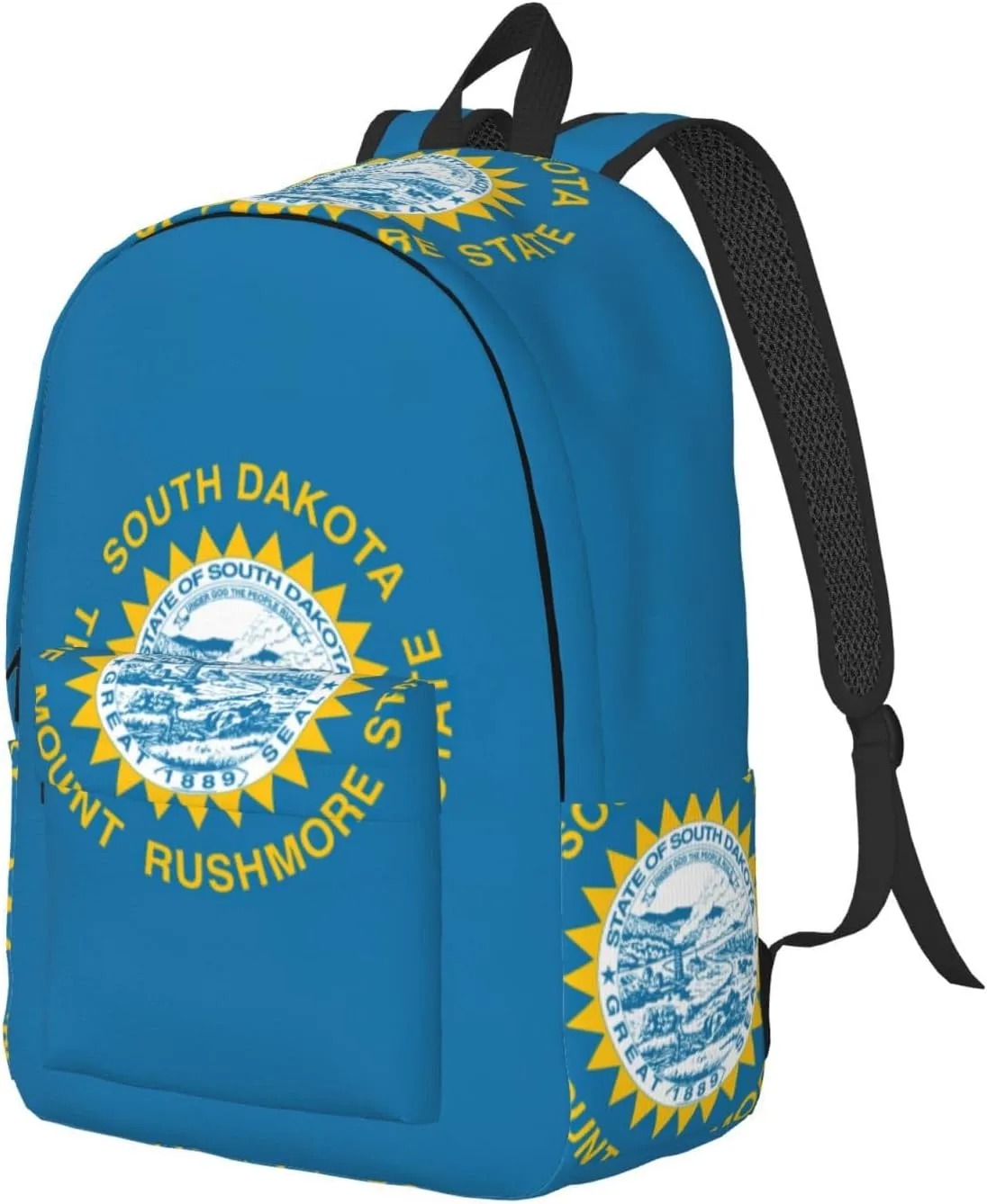 South Dakota Flag print Large Laptop Backpack for Women, Work Business Backpacks College Bookbag for School