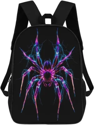 Spider Thunder Travel Backpack 17 Inch Laptop Bag Carry On Backpack Casual Daypack for Weekender Business Hiking