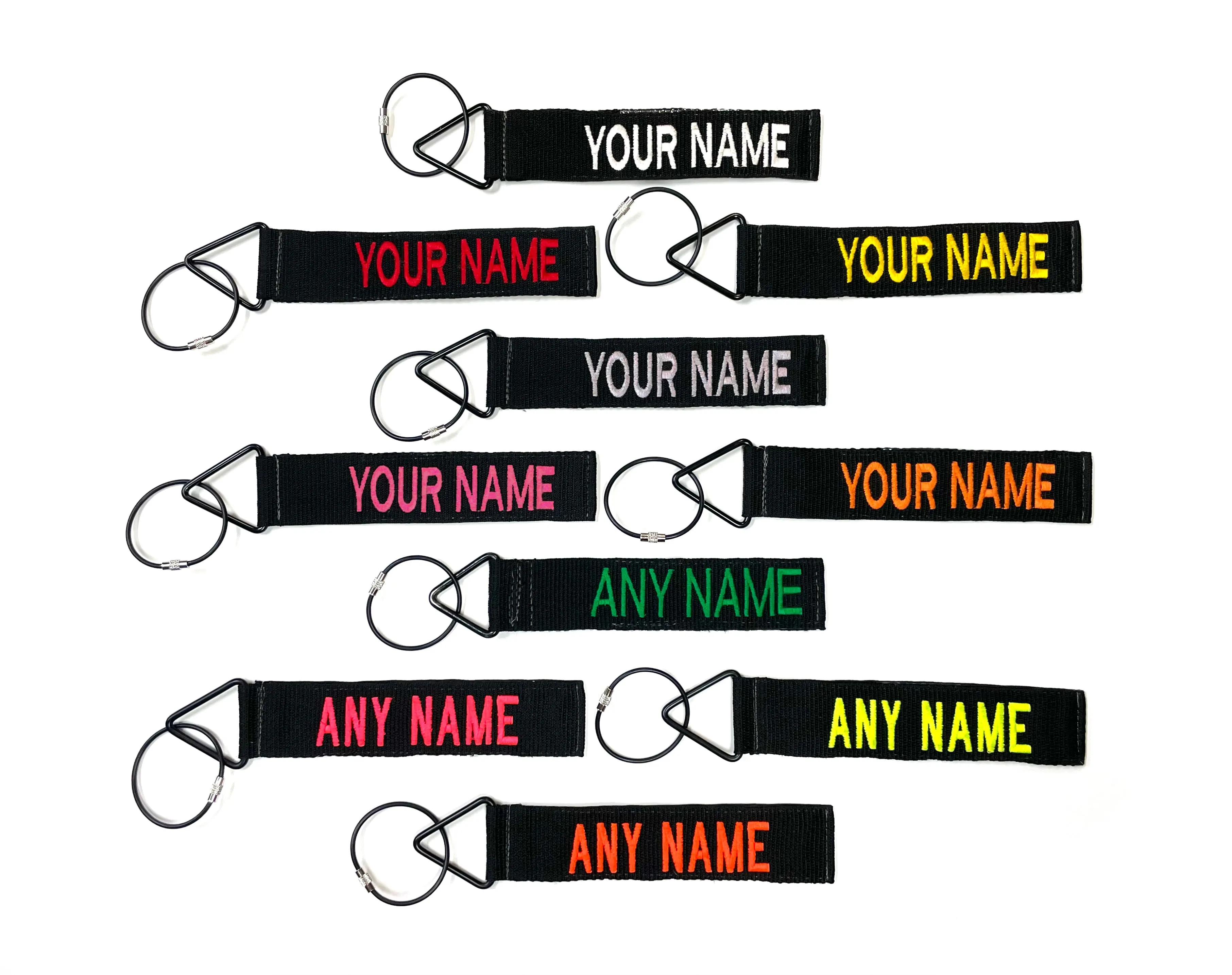 Split Text Tags - Black Tags