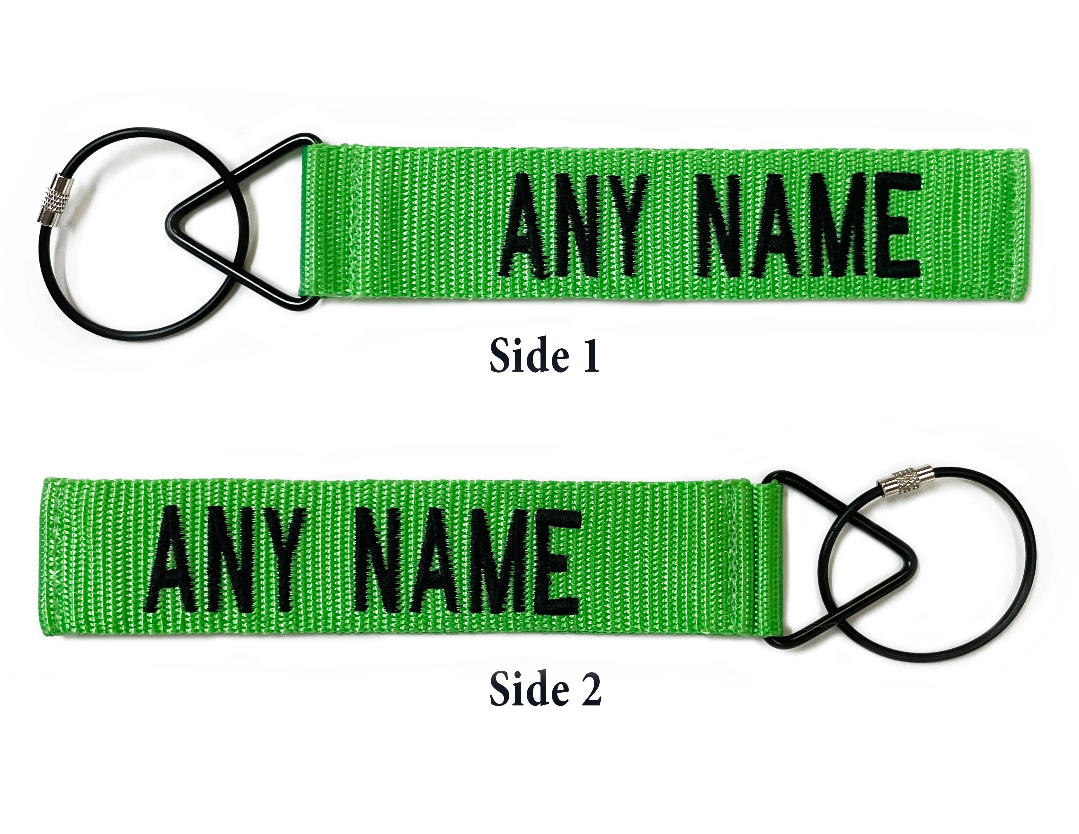 Split Text Tags - Neon Green Tags