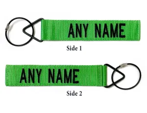 Split Text Tags - Neon Green Tags