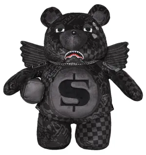 Sprayground 3am Moneybear In Black Grey Check