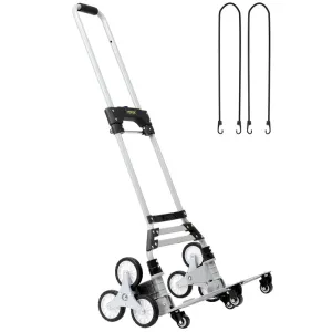 Stair Climbing Cart Folding Trolley Heavy Duty with Dual Handles Truck Frame