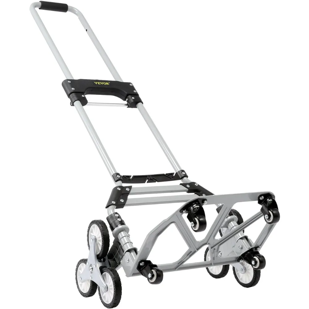 Stair Climbing Cart Folding Trolley Heavy Duty with Dual Handles Truck Frame