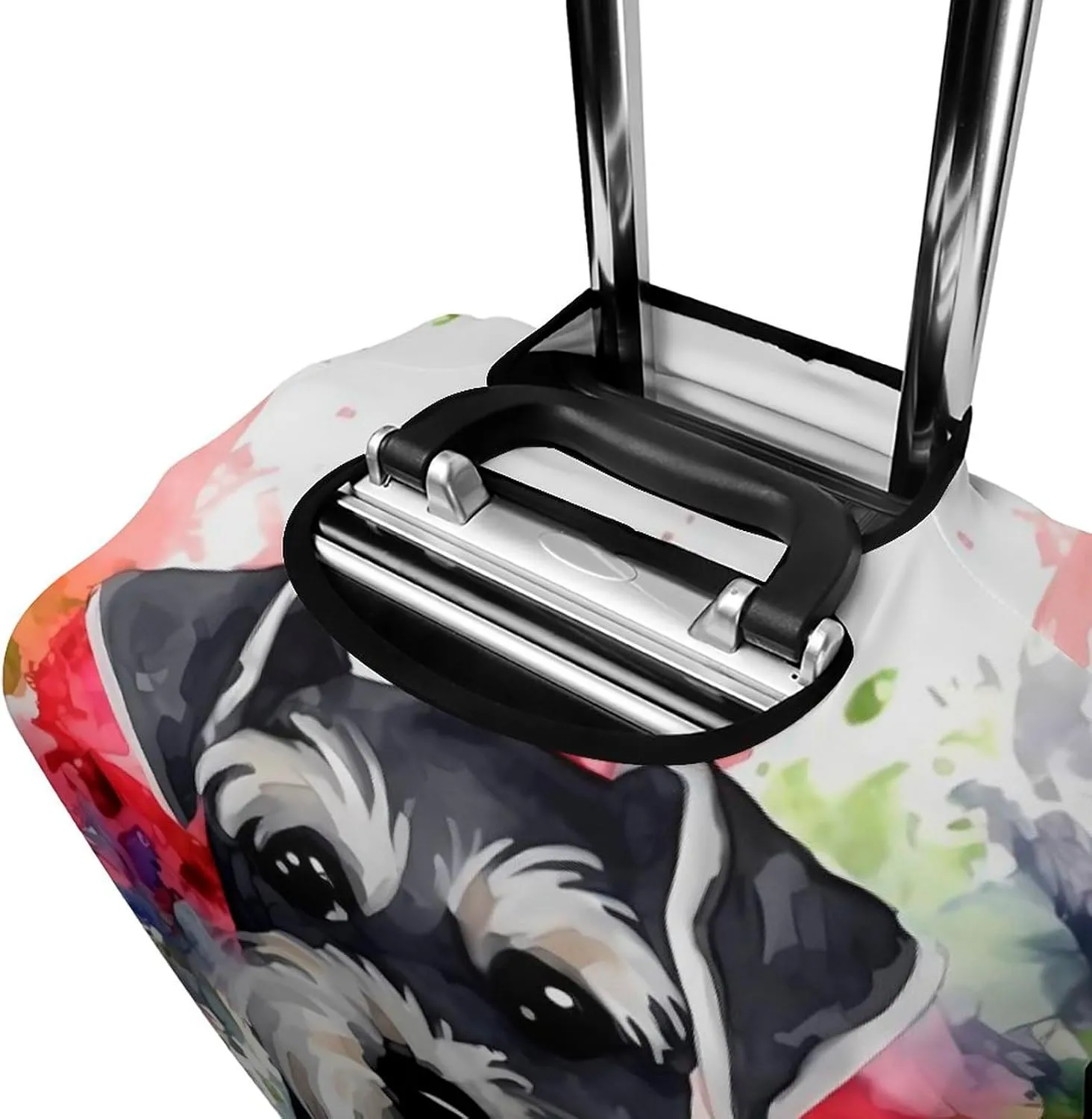 Suitcase Covers for Luggage Schnauzer Fashion Luggage Cover Washable Protector Waterproof Suitcase Cover Anti-scratch Travel Suitcases Covers Case for 19-32 Inch Luggages XL