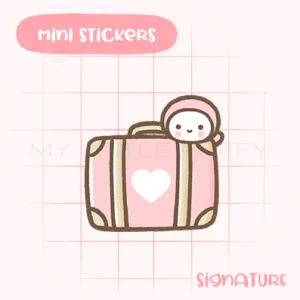 Suitcase Planner Sticker