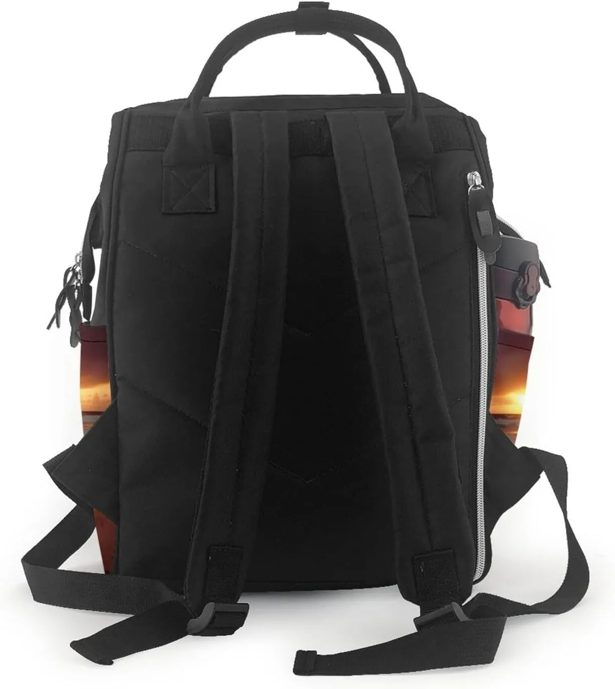 Sunset beach Diaper Bag Backpack for Women Waterproof Mummy Backpack Large Nappy Bag Nursing Bag