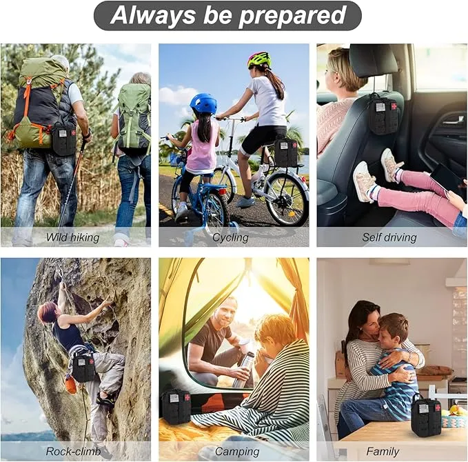 Survival Kit, 290Pcs Survival Gear First Aid Kit Emergency Tent, Camping Essentials Emergency Kit Accessories for Earthquake, Outdoor Adventure, Hiking, Hunting, Gifts for Men Women