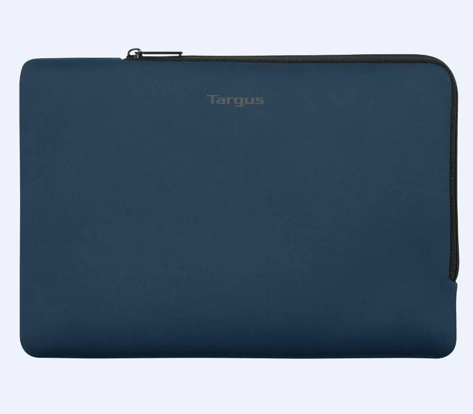 Targus 13-14" MultiFit Laptop Sleeve with EcoSmart, Blue - Form-Fitting Laptop Sleeve Adapts to Fit (TBS65102GL)