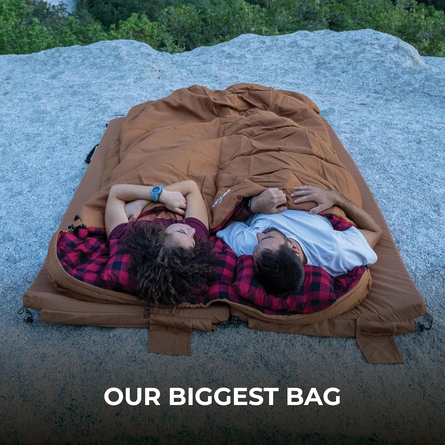 TETON Mammoth, 20 Degree and 0 Degree Sleeping Bags, Double Sleeping Bag, A Warm Bag the Whole Family can Enjoy. Great Sleeping Bag for Camping, Hunting and Base Camp. Compression Sack Included