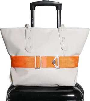 TOOVREN 2-in-1 Travel Belt for Luggage Straps Add a Bag Bungees Suitcase Luggage Strap Over Handle Suitcases Belt for Carry On Bag Adjustable Backpack Attachment Airport Travel Accessories Orange