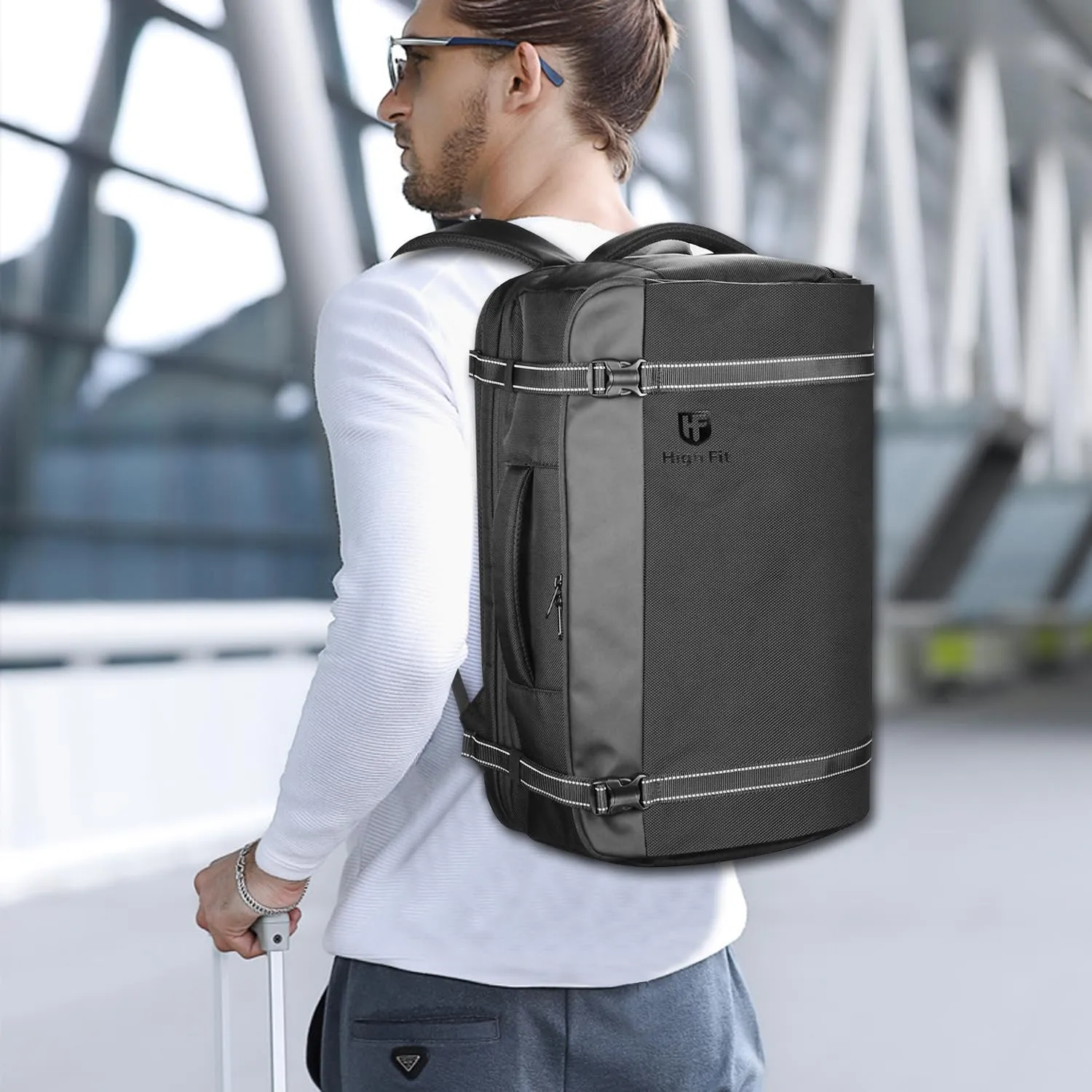 Travel Backpack 40L, TSA Friendly Airline Flight Approved Carry On Laptop Backpacks Lightweight Business Knapsack,Large Capacity Rucksack,Weekender Bag Daypack,Fits 17.3 Inch Laptop