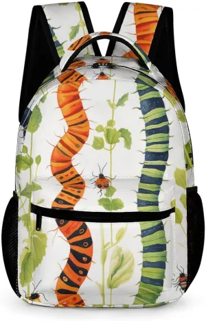 Travel Backpack for Men Women 16 Inch Laptop Backpack Caterpillar Pattern Carry On Backpack Work Business Backpacks