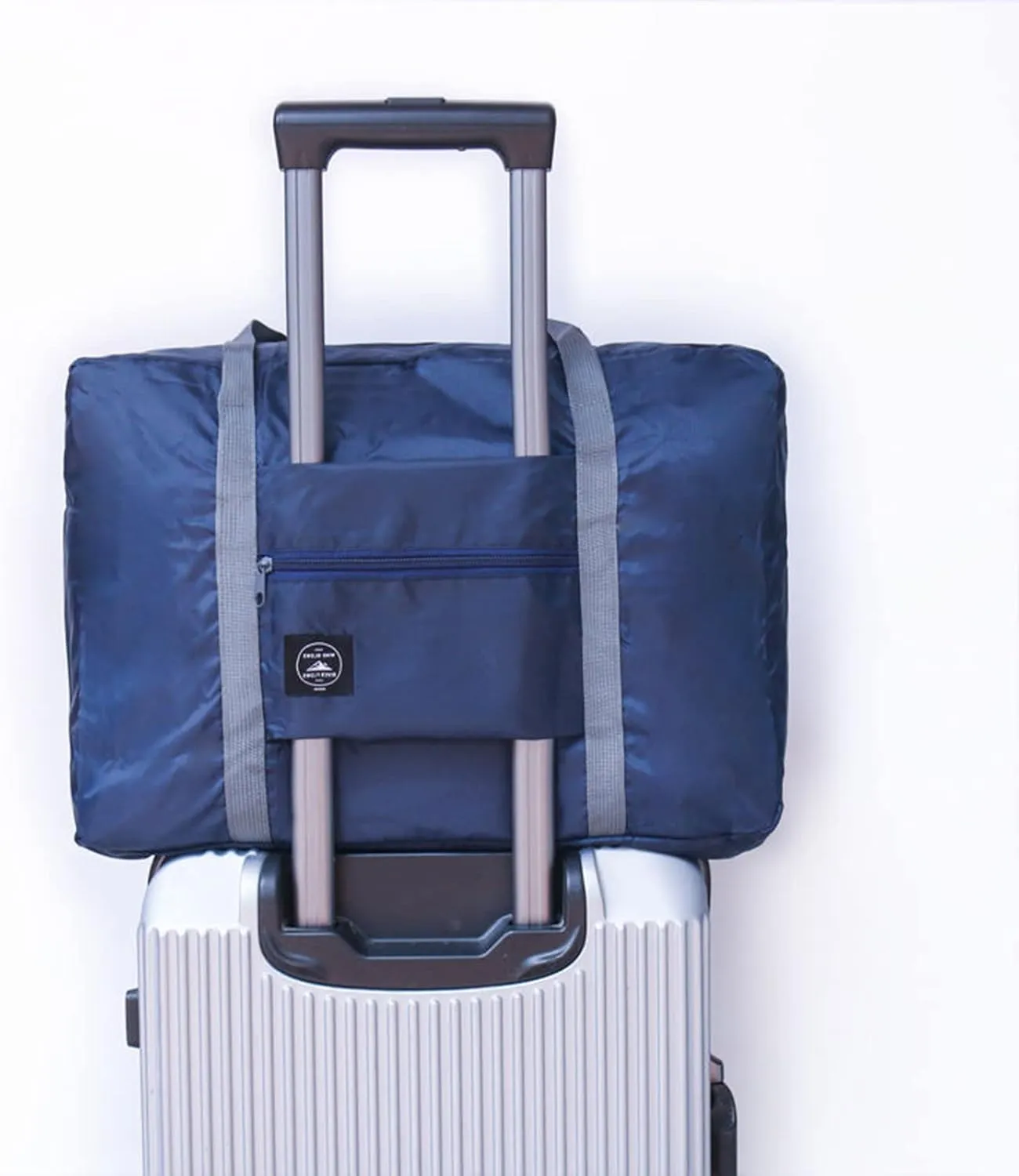 Travel Bag 24 Packes Carry on Luggage Foldable Duffel Bag Sports Gym Bag Weekender Overnight Bag Water Resistant Nylon Travel Duffel for Men Women (Blue 24PCS)