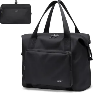Travel Duffel Bag for Women - Foldable Tote Duffle Bag Weekender Gym Sport Hospital Personal Item Bags for Women Men, Large, 25L, Black