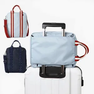 Travel Duffel Bag Waterproof Foldable Large Capacity Campimg Sports Luggage Carry on Storage Bag (Navy)