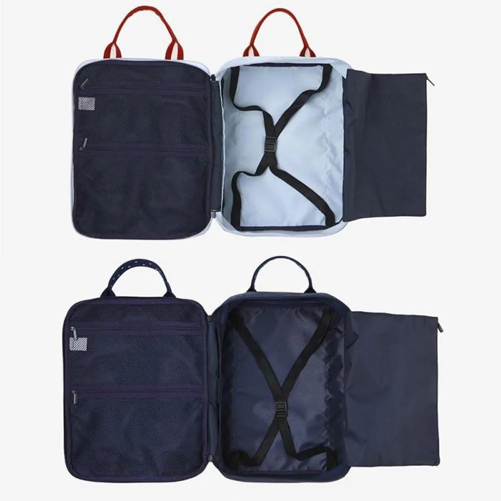 Travel Duffel Bag Waterproof Foldable Large Capacity Campimg Sports Luggage Carry on Storage Bag (Navy)