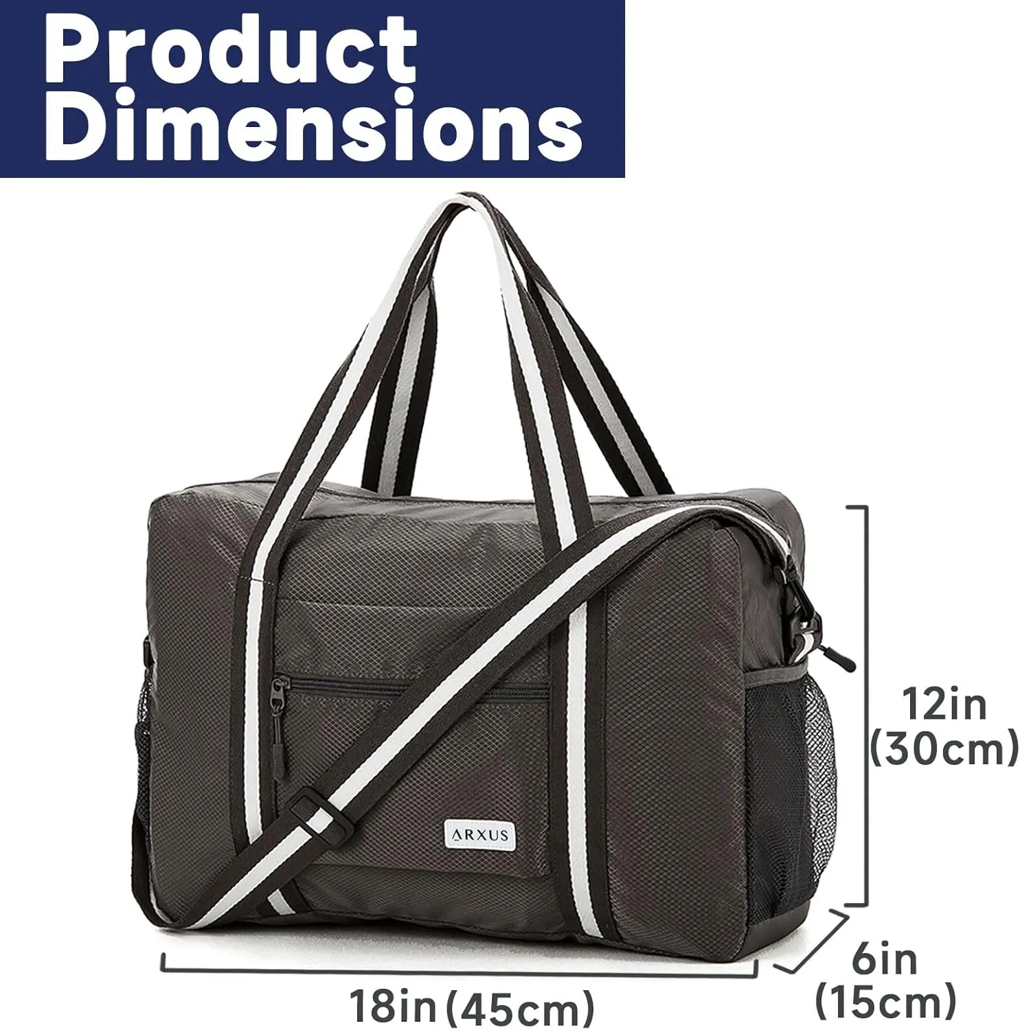 Travel Lightweight Waterproof Foldable Storage Carry Luggage Duffle Tote Bag