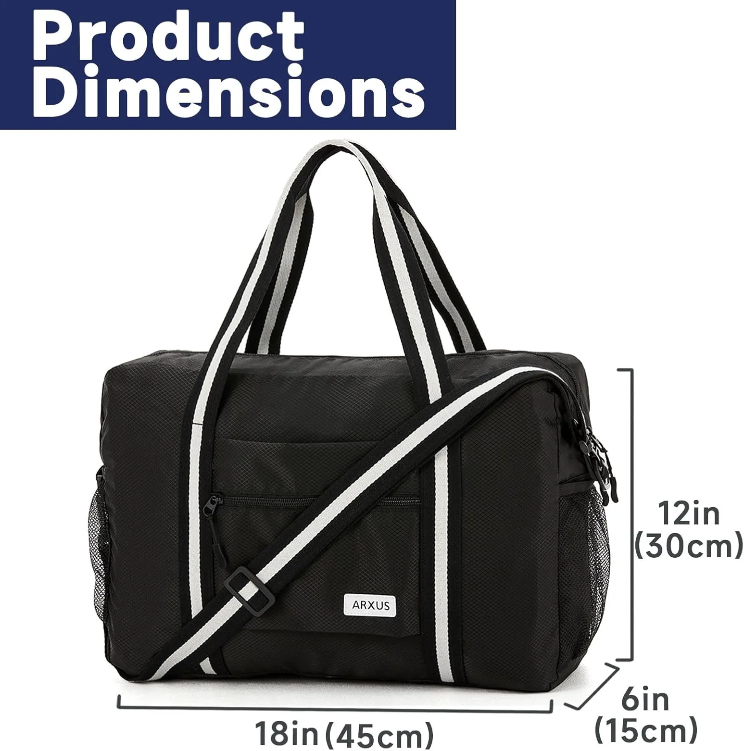 Travel Lightweight Waterproof Foldable Storage Carry Luggage Duffle Tote Bag