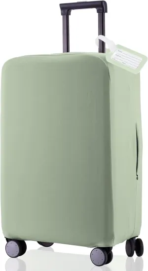 Travel Luggage Cover Suitcase Protector Scratch-Resistant Fit 19-31 Inch Suitcase, Not Included Suitcase (Cyan, S(19-21 inch))