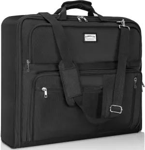 Travel Luggage Garment Bag Foldable Hanging Suit Bag with Shoulder Strap For Men Women Business