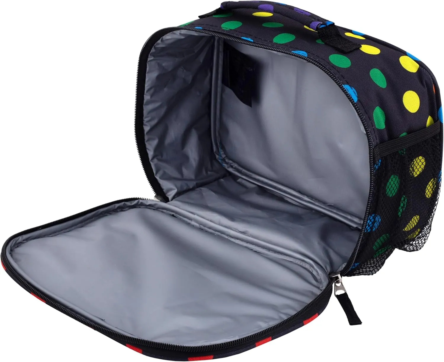 Travelers Club 5 Piece Kids' Luggage Set, Black Polkadot
