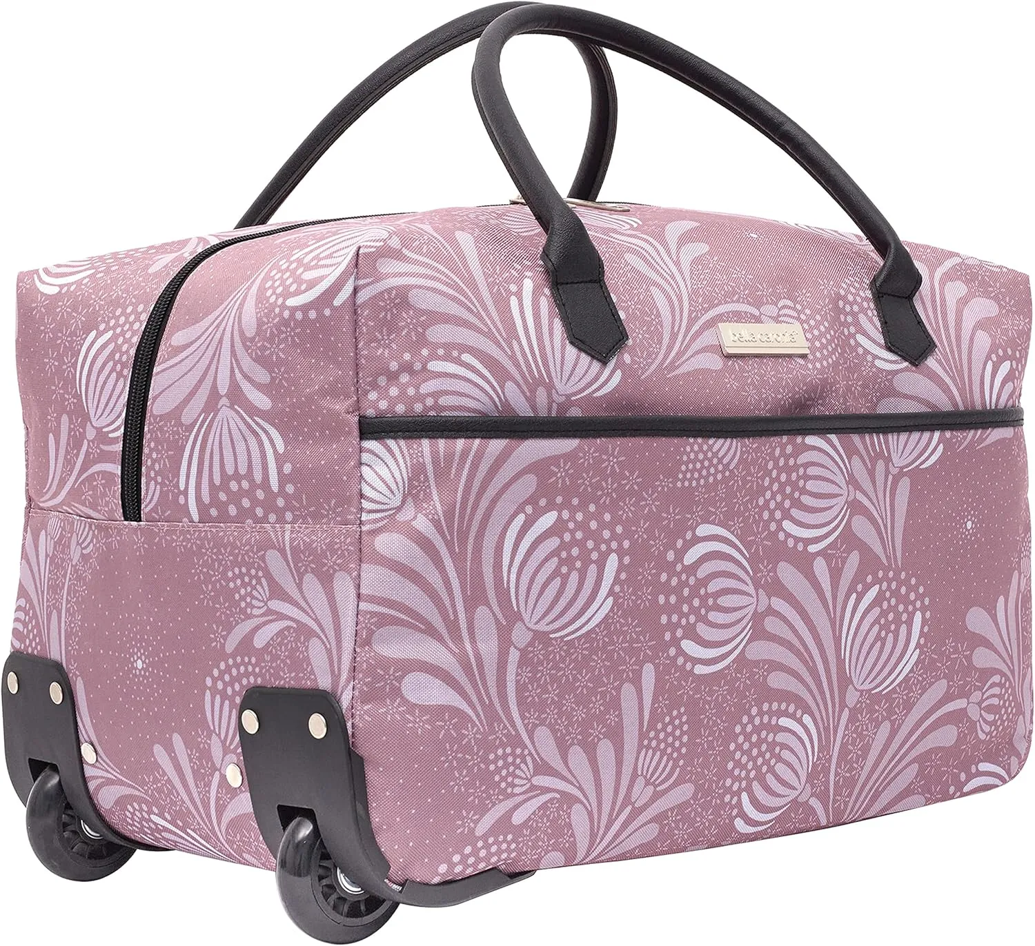 Travelers Club Bella Caronia Deluxe 20", 3 Luggage & Travel Accessories, Selva, 7 Piece Set