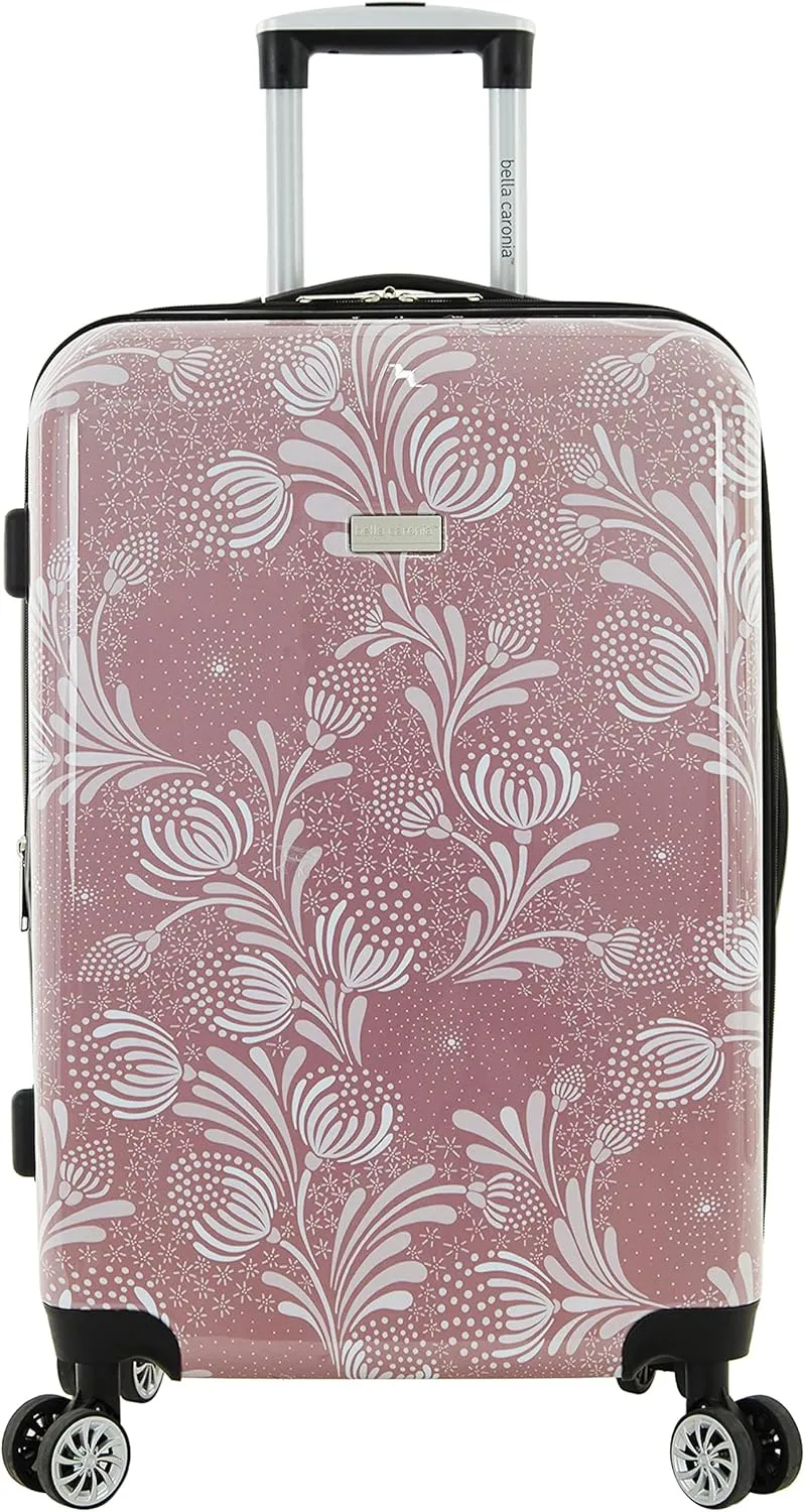 Travelers Club Bella Caronia Deluxe 20", 3 Luggage & Travel Accessories, Selva, 7 Piece Set