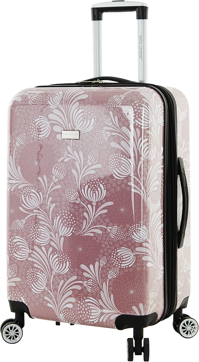 Travelers Club Bella Caronia Deluxe 20", 3 Luggage & Travel Accessories, Selva, 7 Piece Set