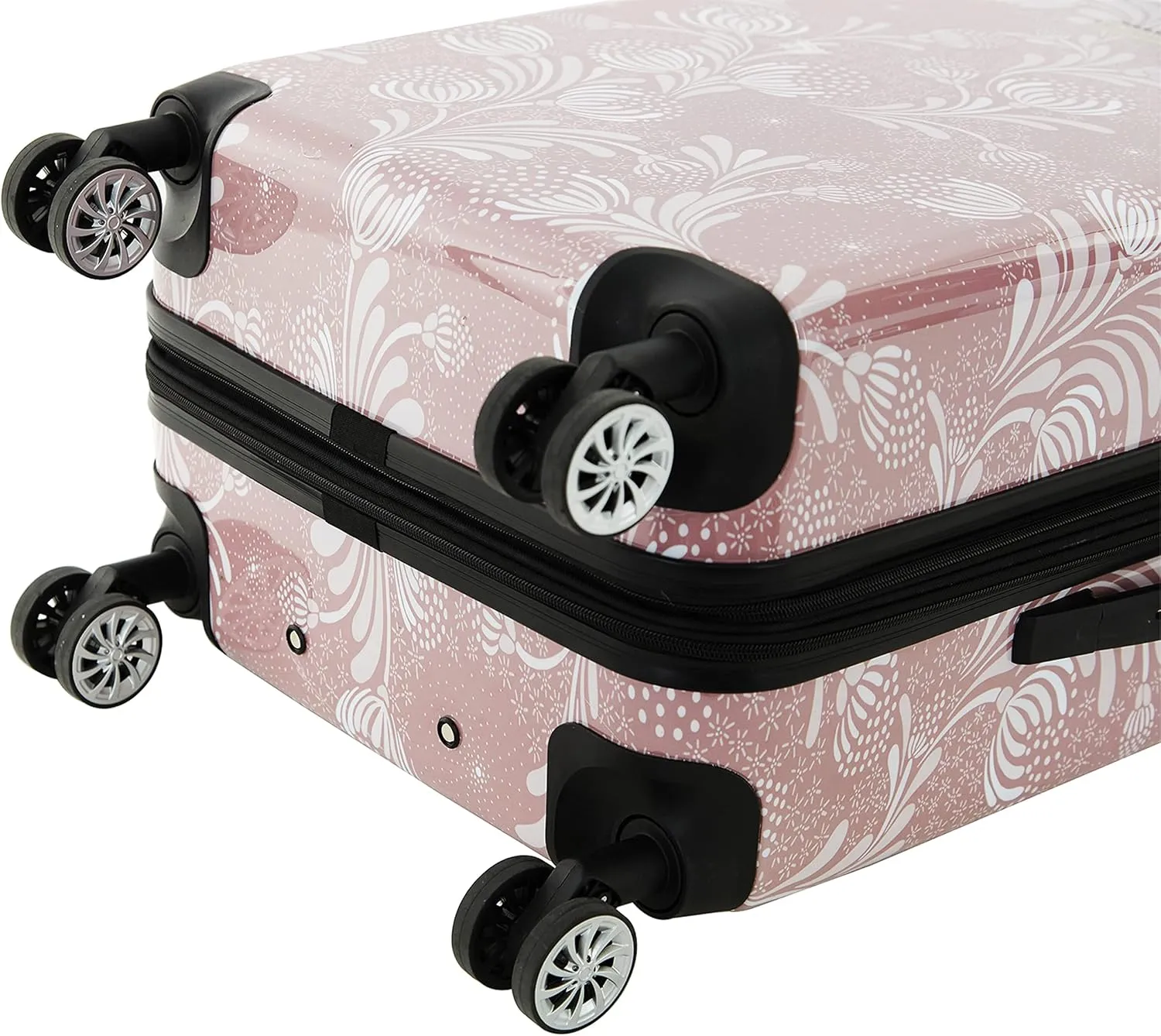 Travelers Club Bella Caronia Deluxe 20", 3 Luggage & Travel Accessories, Selva, 7 Piece Set