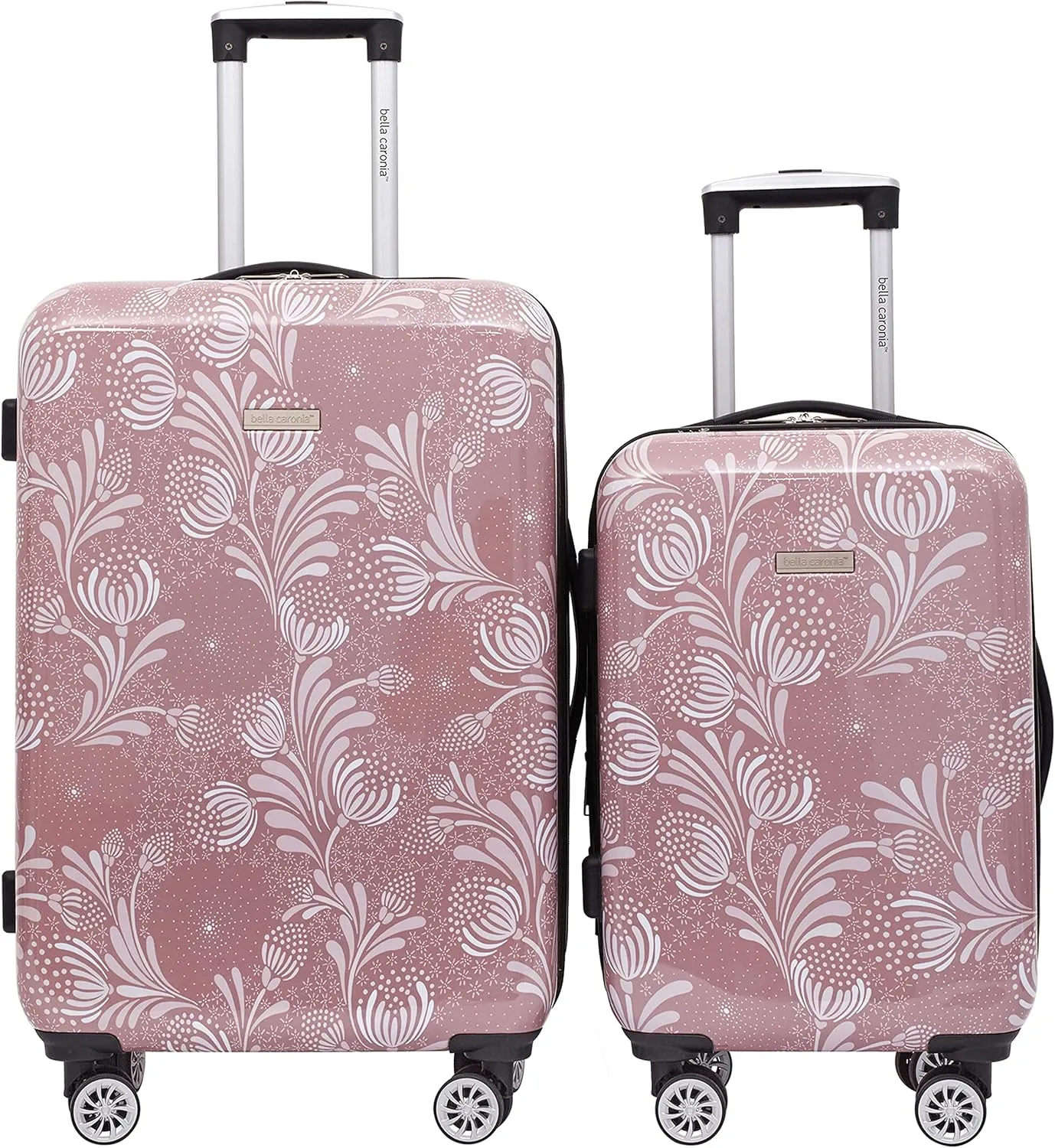 Travelers Club Bella Caronia Deluxe 20", 3 Luggage & Travel Accessories, Selva, 7 Piece Set