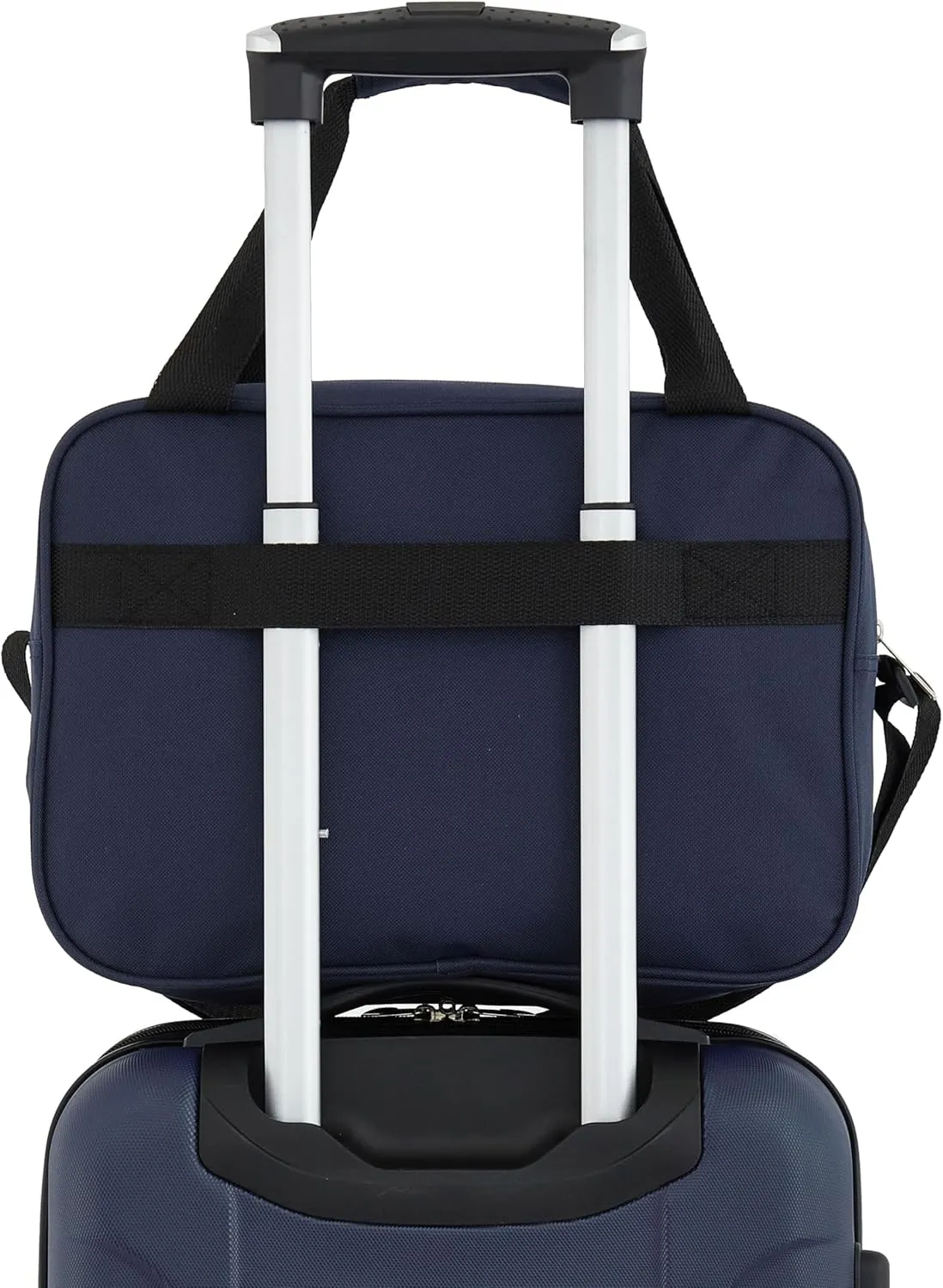 Travelers Club Chicago Hardside Expandable Spinner Luggage, Navy Blue, 3 Piece Set