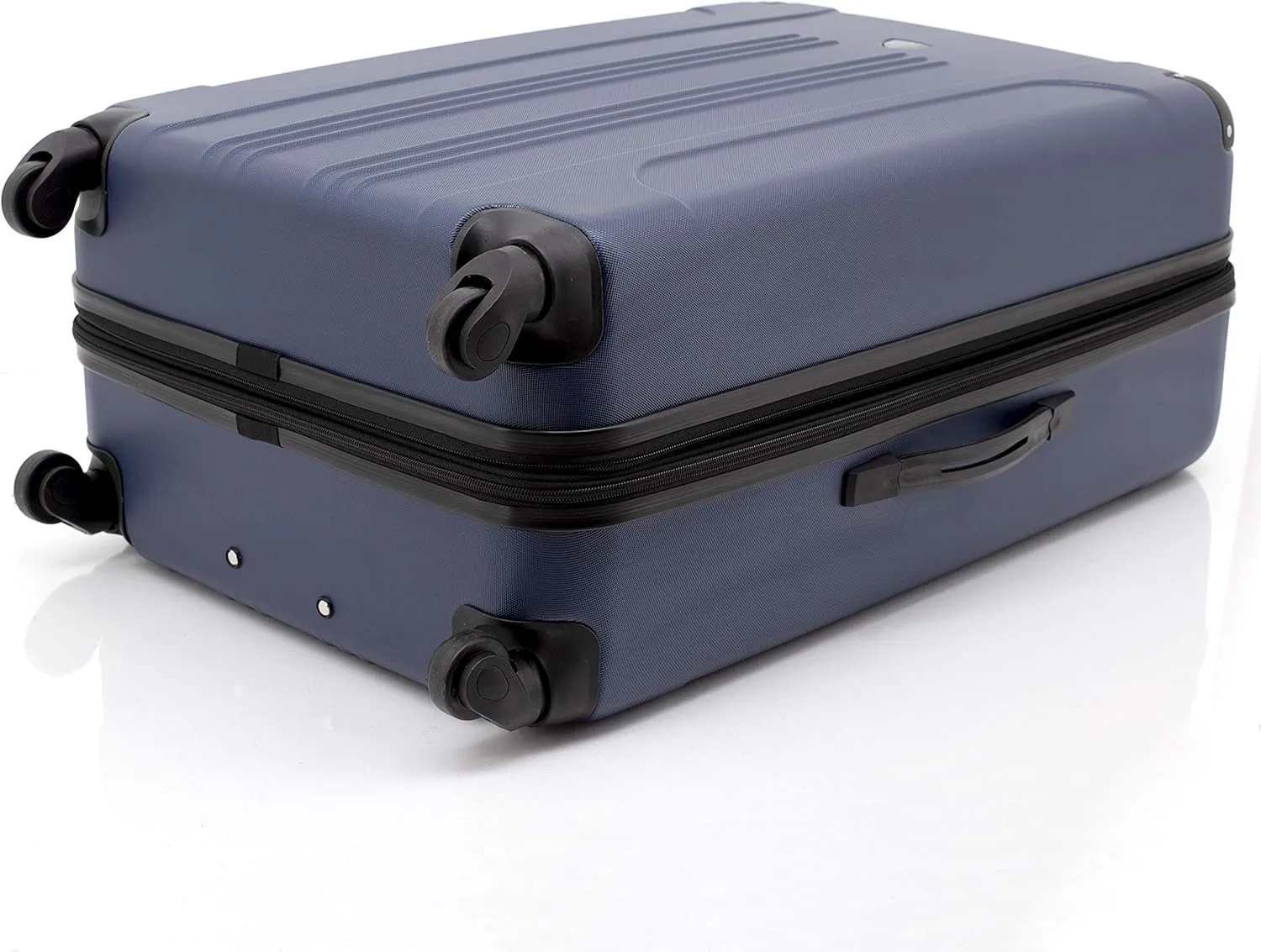 Travelers Club Chicago Hardside Expandable Spinner Luggage, Navy Blue, 3 Piece Set