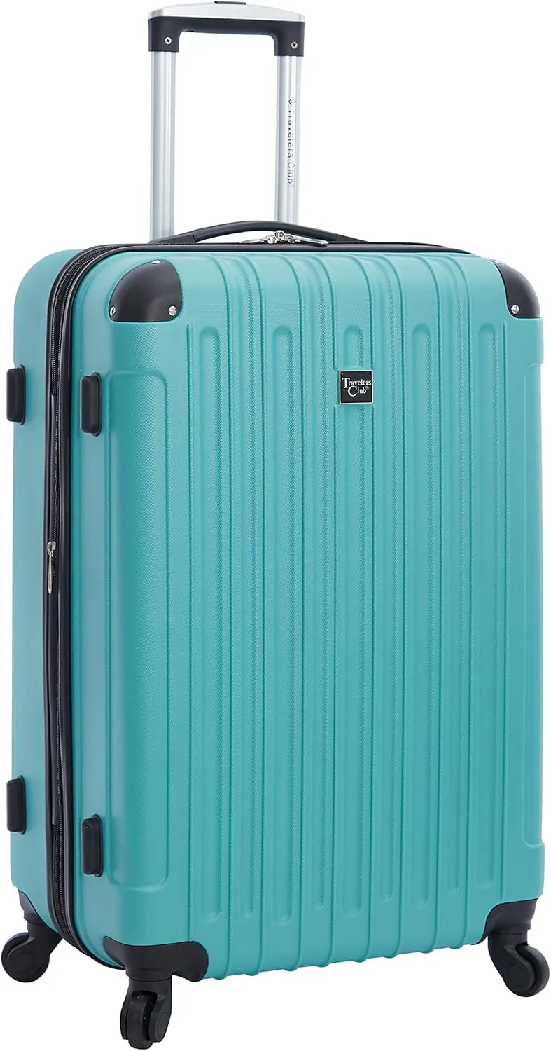 Travelers Club Midtown Hardside Luggage Travel, Emerald, 4-Piece Set