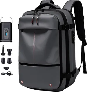 Vacuum Seal Backpack Travel,Expandable Vacpack Backpacks with Compression Bag,Air back Back pack with Air Pump,Carry on Airplane-Airbag Backpacks with Lock