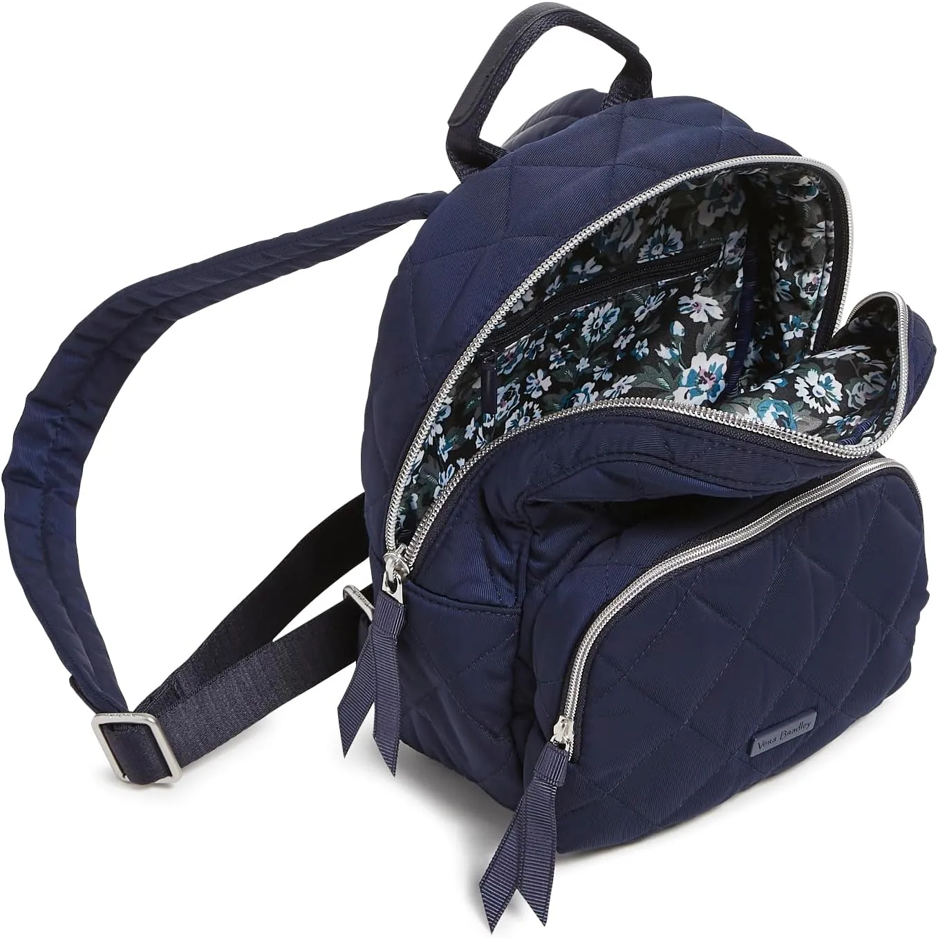 Vera Bradley Performance Twill Mini Backpack, Classic Navy