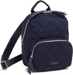 Vera Bradley Performance Twill Mini Backpack, Classic Navy