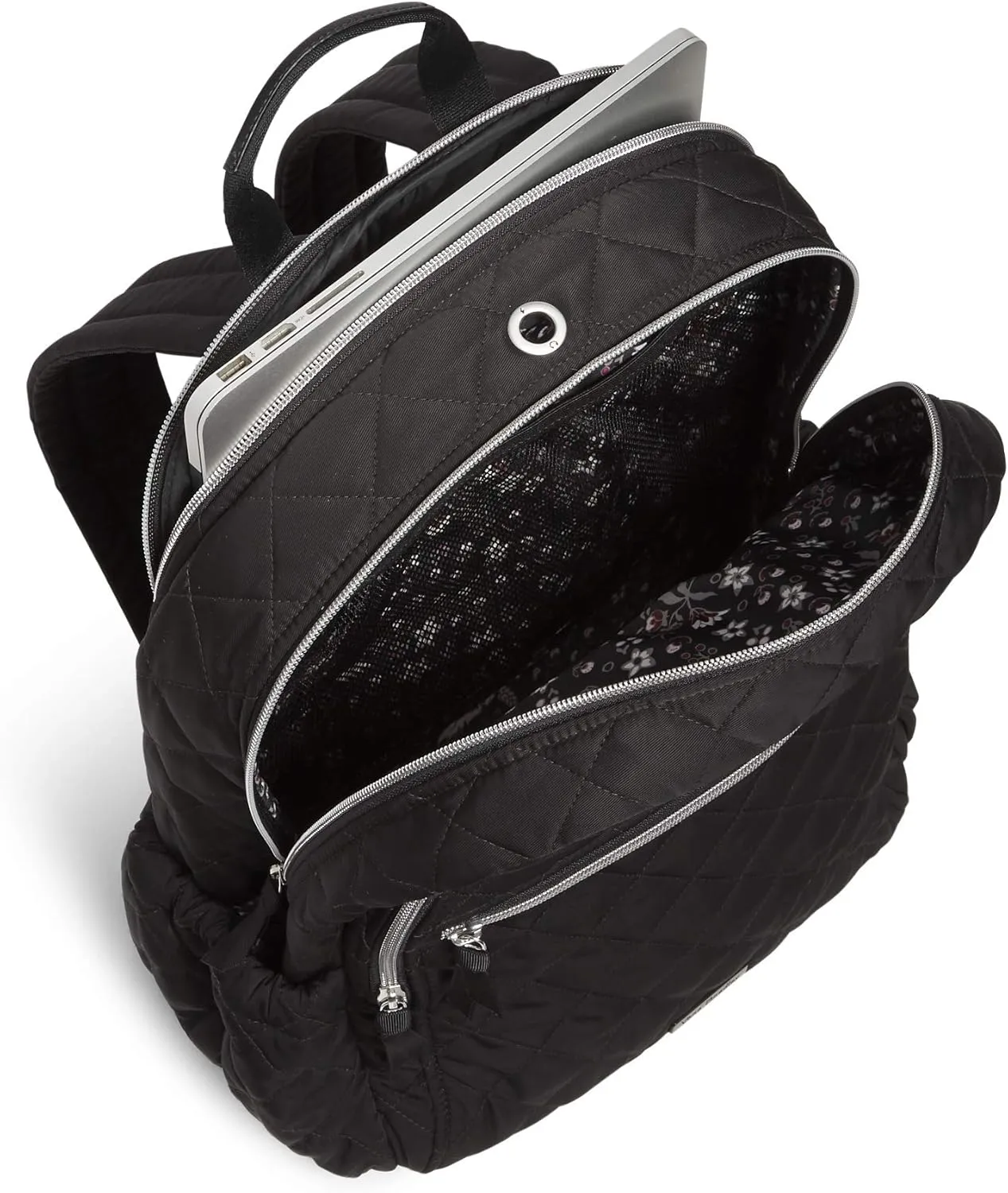 Vera Bradley Women's Performance Twill Campus Backpack, Black, One Size