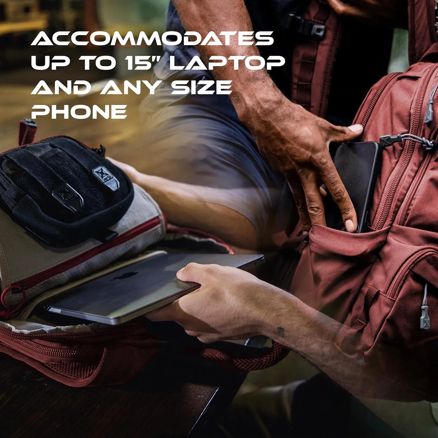 Vertx Ready Pack Tactical Backpack 20L for CCW, EDC, Travel, Work, Overlanding, Hiking, Camping, Tactical Gear, It's Black