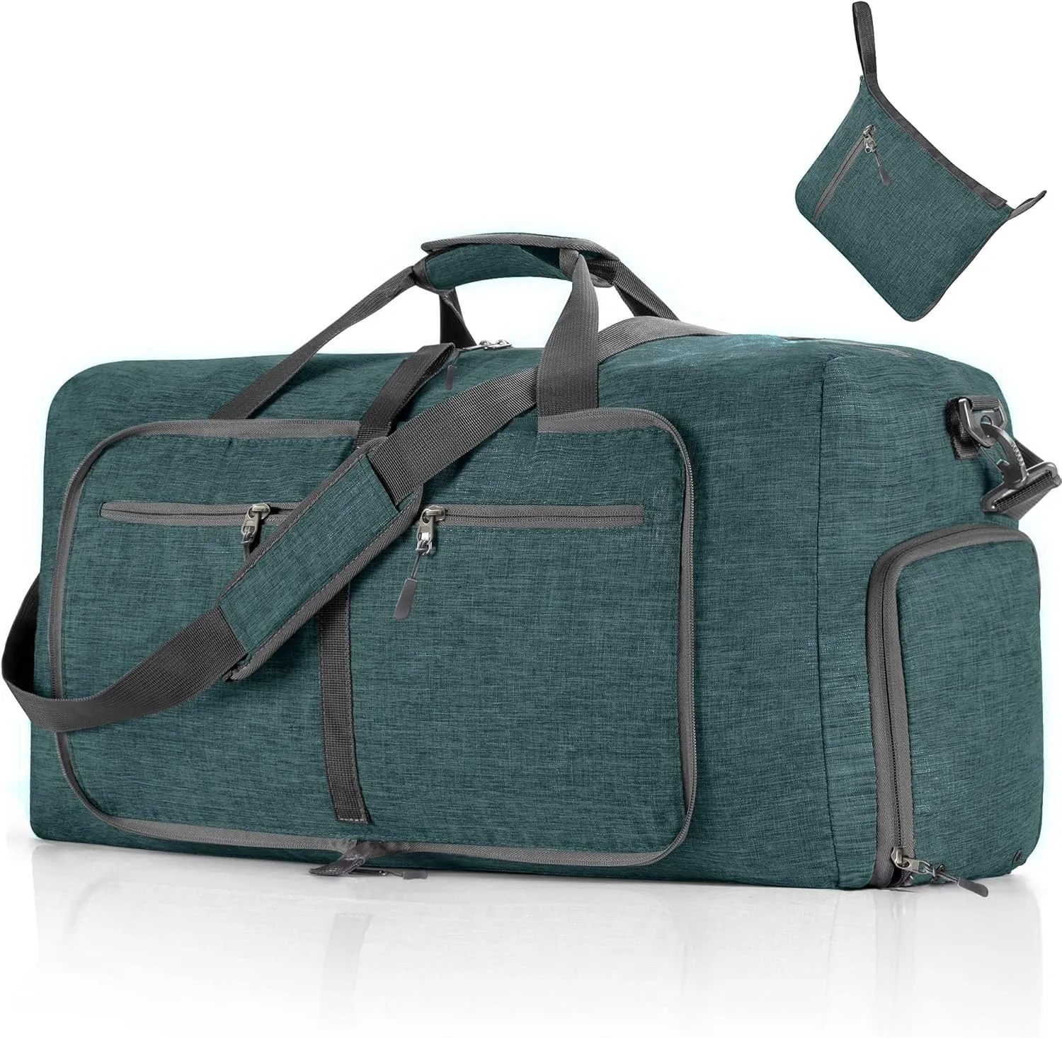 Vomgomfom Travel Duffle Bag for Men, 65L 85L 115L Foldable Travel Duffel Bag with Shoes Compartment Overnight Bag for Men Women