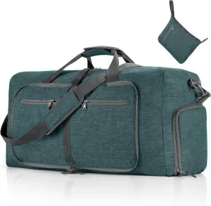 Vomgomfom Travel Duffle Bag for Men, 65L 85L 115L Foldable Travel Duffel Bag with Shoes Compartment Overnight Bag for Men Women